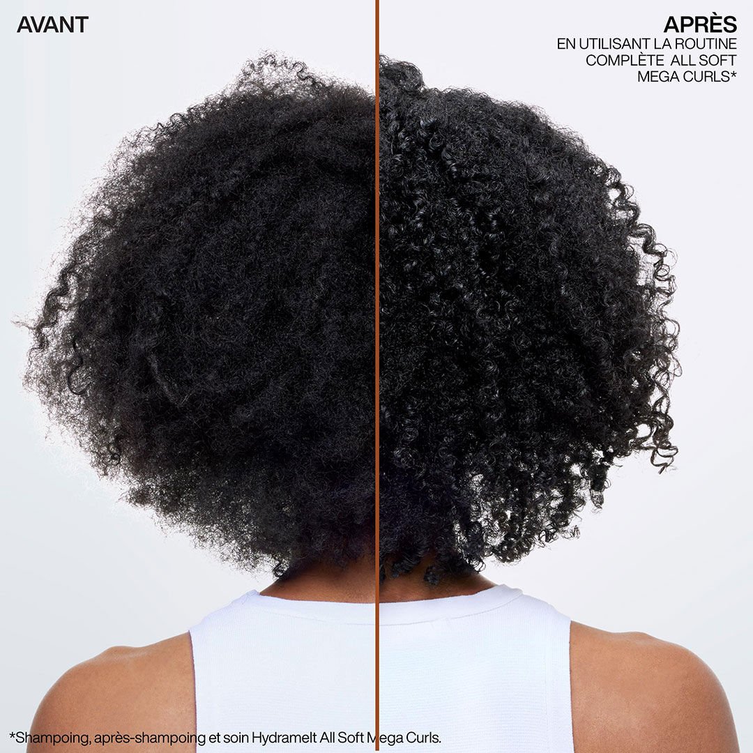 Avant / après utilisation de la gamme All Soft Mega Curls sur cheveux de type 4A